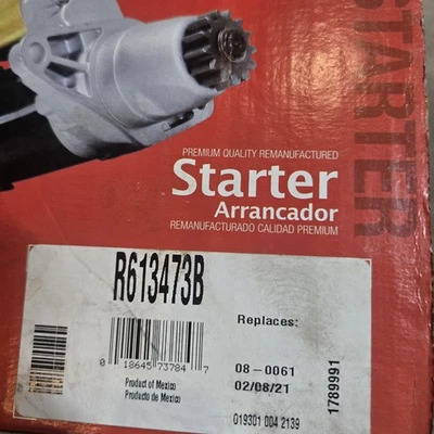 Ultima Starter - Remanufactured - R613473B Kia Hyundai - Image 1 of 4