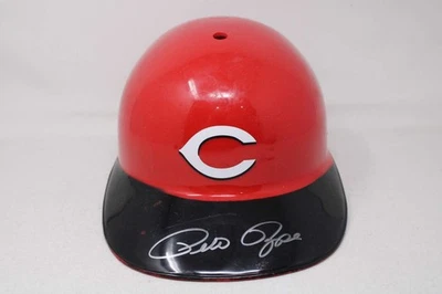 Gorra firmada por Pete Rose PSA/DNA réplica de plástico casco de bateo rojos Foto 1 de 3