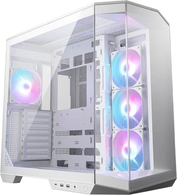 MAG PANO 100R PZ WHITE ATX PC Case - Capacità ATX, Staffa Di Installazione GPU V - Immagine 1 di 4