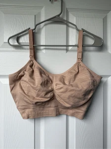Kindred Braverly Breast Feeding Pumping Maternity Postpartum Bra 1XL Tan - Picture 1 of 8