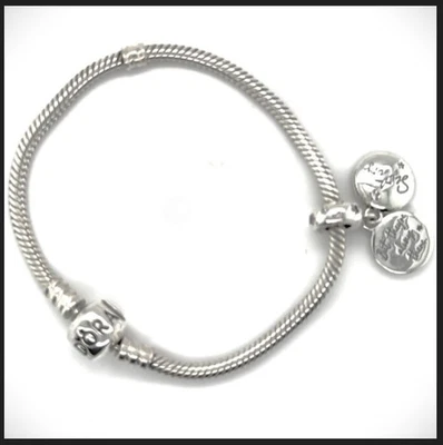 925 Sterling Silber Pandora Ale Armband Sister Charm Schlangen Neuw Zert. Silver - Bild 1 von 4