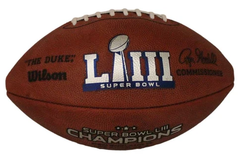 New England Patriots Super Bowl LIII Official Football New 29988 Cover