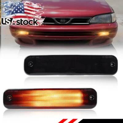 Luces de señalización de parachoques delanteras ahumadas JDM para Subaru Classic Impreza 1993-1998 2 piezas Foto 1 de 4