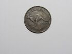 Old Australia Coin - 1942 (p) Penny Kangaroo - Circulated, tape remnants