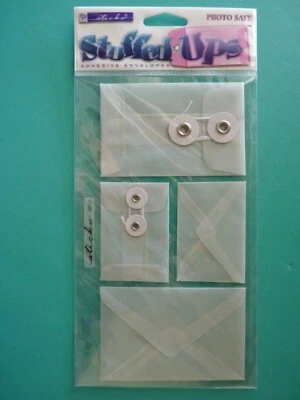 SOBRES DE VITELA Stickopotamus/Sticko carpeta hoja álbum de recortes pegatinas blanco Foto 1 de 2