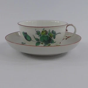 Taza de té de porcelana Nymphenburg con platillo pintura floral motivo 11 - Imagen 1 de 8