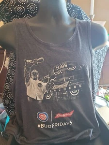 Tanque sin mangas azul sin mangas de los Chicago Cubs talla mediana Bud Fridays adulto MLB Harry Caray - Imagen 1 de 4
