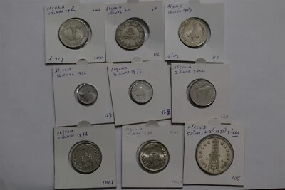 🧭 🇩🇿 ALGERIA 5 DENARS 1972 SILVER + OTHERS LOT B66 #68 - Image 1 of 3