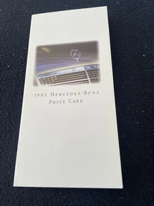 Mercedes Benz 1995 folleto de precios E320 cupé conv catálogo S420 S500 SL600 SL500 - Imagen 1 de 4