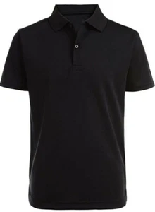 Nautica School Uniform  L/G (14/16) Black Moisture Wicking, UPF 15+, Anti-Pill,  - Picture 1 of 3