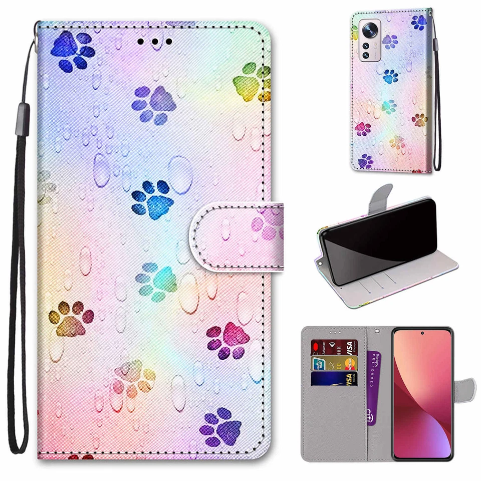 Printed PU Leather Phone Wallet Stand Magnetic Case For Asus Zenfone 8 9 8Z 9Z  - Image 1 of 4