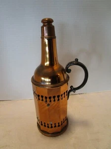 Vintage Art Deco Sheffield Copper Claret Jug Bottle Decanter 12.5” 1930"s - Picture 1 of 12