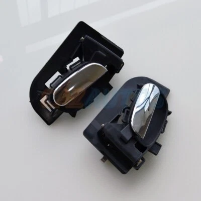 PEUGEOT 206 206CC 1998-2013 CROMO MANIJA PUERTA INTERIOR IZQUIERDA DERECHA PAR Foto 1 de 3