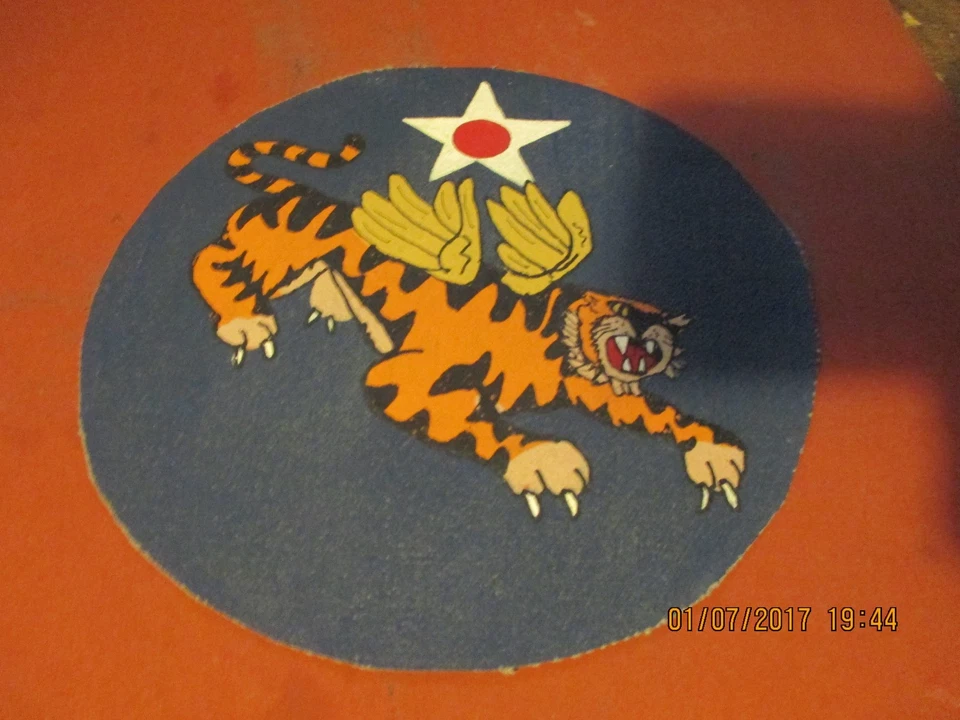 WWII   FLYING TIGERS HQ 14 TH AAF (B)  FLIGHT JACKET   PATCH - Image 1 of 1