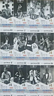 2010-2011-2012-2017-2018-2019 Golden State Warriors Season Ticket Stubs - Mint! - Image 1 of 4