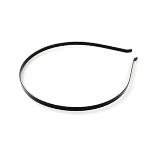 Diadema de metal en blanco bandas para la cabeza de metal negro hallazgos 4 piezas - Imagen 1 de 1