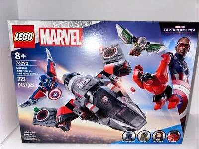 Lego 76292 Marvel Captain America Vs Red Hulk Battle, Factory Sealed, In Hand - Image 1 of 4