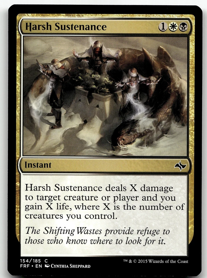 MTG Harsh Sustenance Fate Reforged 154/185 Regular Common - Image 1 of 1