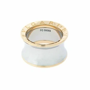 Bvlgari B.Zero1 Anish Kapoor Ring In 18K Rose Gold & Steel Size 51 W Certificate - Picture 1 of 3
