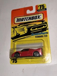 1995 Matchbox Superfast Ferrari F50 #75 NEW Action System Red Diecast - Picture 1 of 7