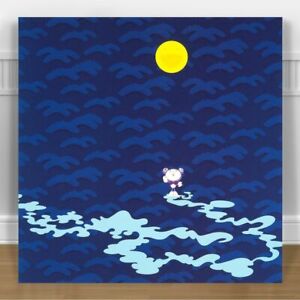 TAKASHI MURAKAMI- SUN MOON FLOWER CANVAS PRINT 24x24" JAPANESE POP ART