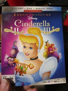 NEW Disney Cinderella II & III 2 Movie Collection 2019 DVD BluRay (ONL) - Picture 1 of 3