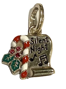 Brighton Silent Night Charm, JC6023, Silver Finish/Enamel, Crystals, New - Picture 1 of 2