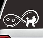 Poodle Dog Infinity Decal Sticker for Car Truck SUV Van LAPTOP Mac Wall H1002