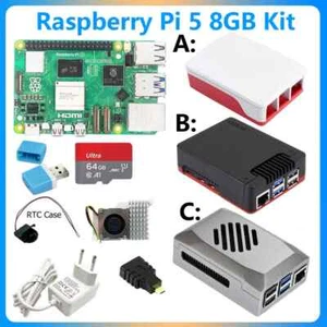 Raspberry Pi 5 Modelo Pi5 2GB/4GB/8GB RAM Opción KIt 27W Alimentación + Estuche + Tarjeta 64GB + aprox. - Imagen 1 de 34