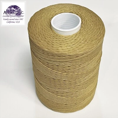 Heavy Duty Waxed Thread 433 Yard Spool for Leather Craft Hand Sewing - Image 1 of 3