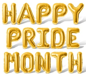 HAPPY PRIDE MONTH Letter Balloon Banner - Pride Day Party Supply Decorations - Picture 1 of 55