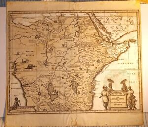 1664 Map Of Ethiopia Van Der Hagen
