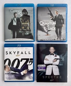 James Bond 007 Daniel Craig Collection BD: Casino Royale Quantum Skyfall Spectre - Picture 1 of 2