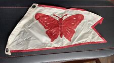 Vintage Boating Sailing Yacht Butterfly Flag Nautical 20”