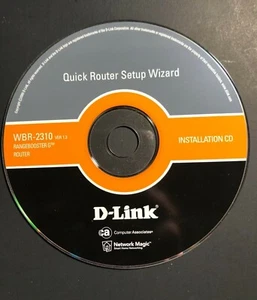 D-Link WBR-2310 WiFi router wireless range booster installazione CD - Foto 1 di 3