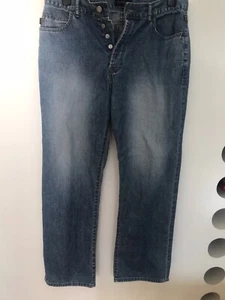 Henri Lloyd Jeans Men's 34S Blue Washed / Faded Denim - Straight Leg - Picture 1 of 7