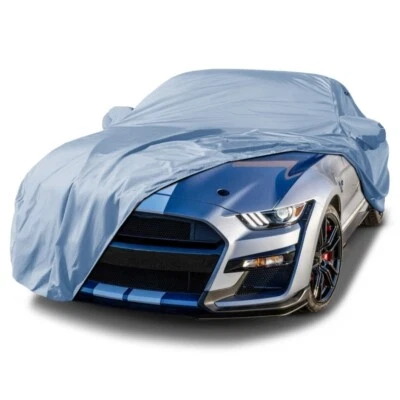 2007-2024 Ford Mustang Shelby w/ low profile Spoiler Custom Car Cover Waterproof - Image 1 of 4