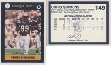 1991 Collegiate Collection Georgia Tech Chris Simmons #149