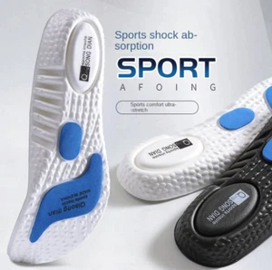 EVA Insoles for Shoes Sole Shock Absorption Deodorant Breathable Cushion Running - Picture 1 of 3