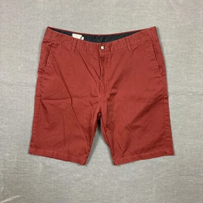 Volcom Shorts Mens Size 38 Red Stretch Athletic Casual Comfort Performance - Image 1 of 4