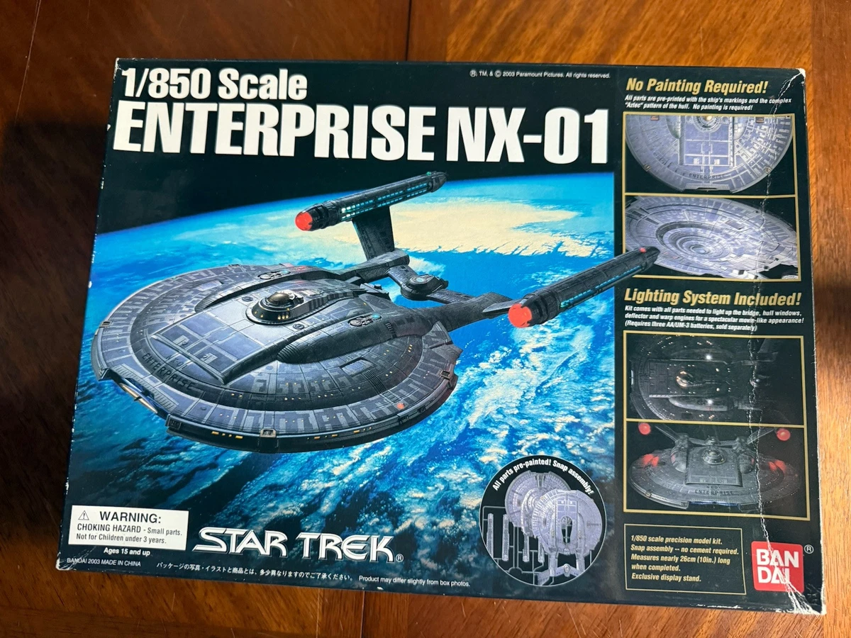 Star Trek 1/850 U.S.S. ENTERPRISE NX-01 Plastic Model Kit BANDAI