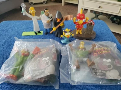 Simpsons Burger King Lot Of 7 Halloween Figures Toys - Image 1 of 4