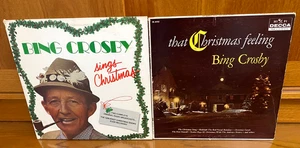 Bing Crosby Christmas vinyl Christmas holiday record collection 2 vintage LPs - Imagen 1 de 21