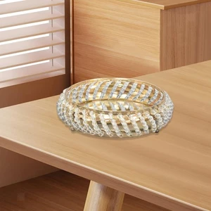 Decorative Tray Elegant Metal Mirrored Ornate Tray for Bedroom Dresser Home - Picture 1 of 5