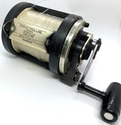 Shimano 50W Triton Trolling Series Single Speed Big Game Fishing Reel - Image 1 of 4