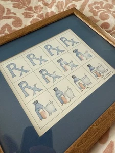 1995 E Halsey Transformations RX Prescription Medicine Doctor Dr Nurse Art 9x11 - Picture 1 of 10