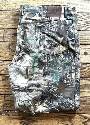 Wrangler Pro Gear Men's RealTree Camo Hunting Pants Outdoor Casual Comfort 40x30 - Image 1 of 4