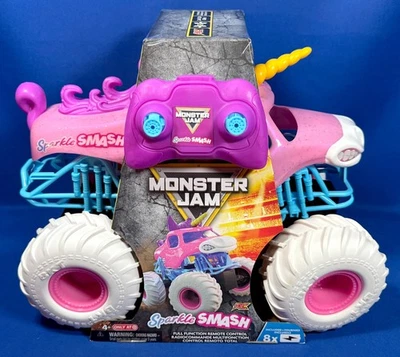 SPARKLE SMASH R/C Monster Jam REMOTE CONTROL 13" TRUCK Full Function 1:15 Scale - Image 1 of 4