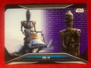 2021 Topps Star Wars Bounty Hunters IG-II Purple 62/75 #B2-28 - Picture 1 of 2