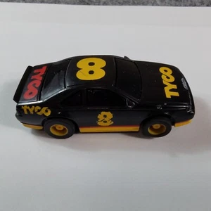 Tyco FORD #8 Stock Car HO scale running chassis vintage yellow wheels - Picture 1 of 10